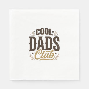 Cool Dads Club Vintage Dad Shirt Design_1 Napkins