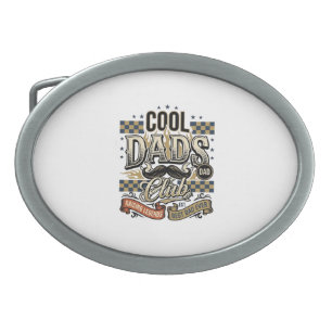 Cool Dads Club Vintage Engraving Dad Shirt Design_ Belt Buckle