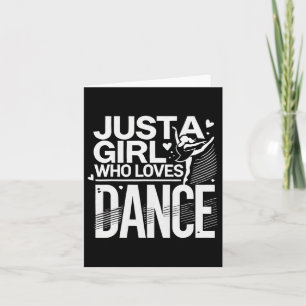Cool Dance Art For Women Teen Girl Jazz Dancing Cl Card