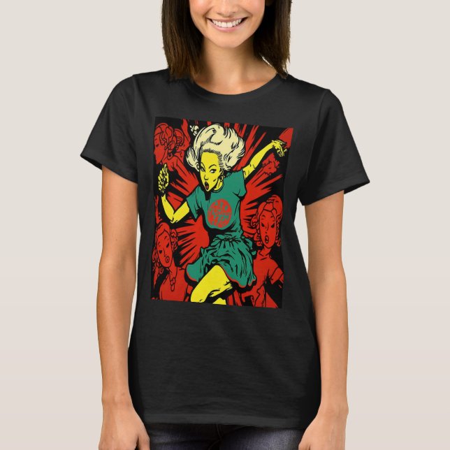 Cool Dancing Mom Retro Streetwear Dancer Mom  1 T-Shirt (Front)