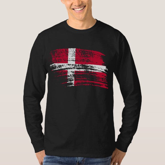 Cool Danish flag design T-Shirt (Front)