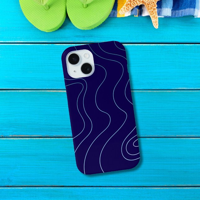 Cool Dark Blue Light Blue Waves iPhone / iPad case (Creator Uploaded)