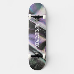 Cool Dark Holographic Name Collectable Skateboard