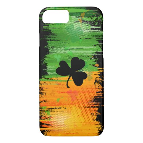 Cool Dark Lucky Clover and Ink iPhone 87 Case