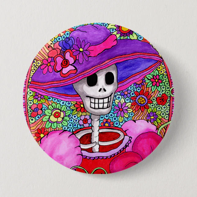 Cool Day of Dead Button
