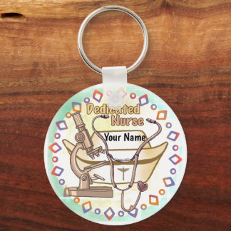 Cool Dedicated Nurse Keychain