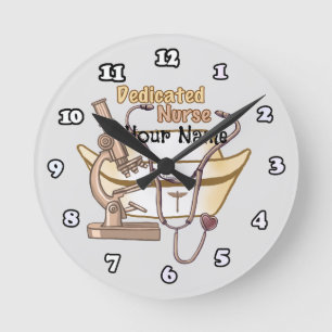 Cool Dedicated Nurse Round Clock