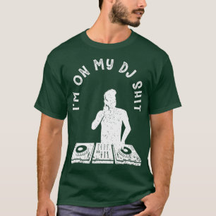 Cool Deejay Image Disc Jockey Meme Mixer Headset T-Shirt