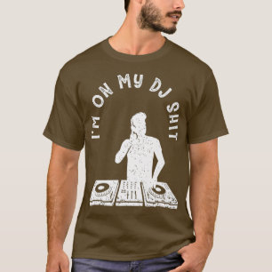 Cool Deejay Image Disc Jockey Meme Mixer Headset T-Shirt