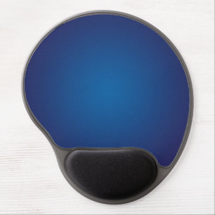 Cool Deep Blue Grainy Vignette Gel Mouse Pad