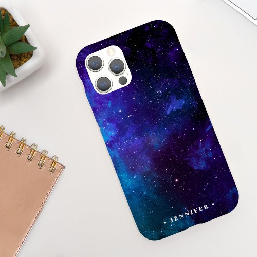 Cool Deep Space Galaxy w Name iPhone XR Case