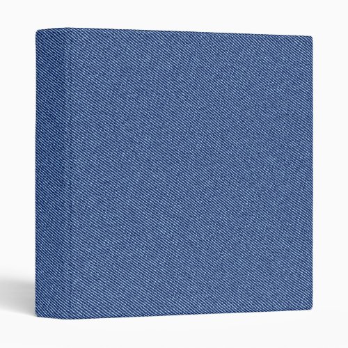 Cool Denim Blue Jeans 3 Ring Binder