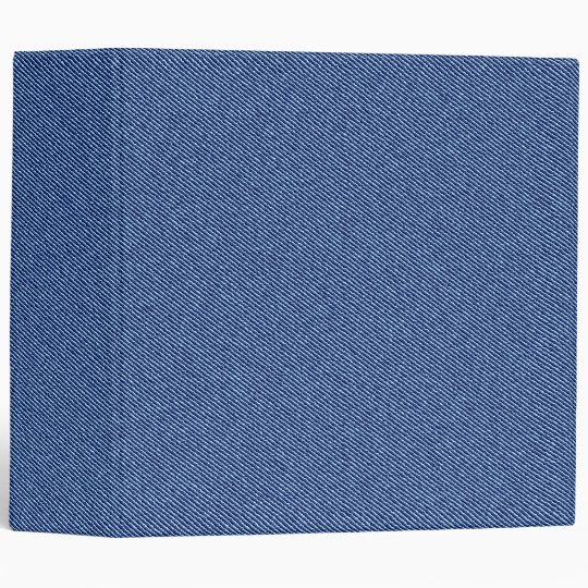 Cool Denim Blue Jeans 3 Ring Binder