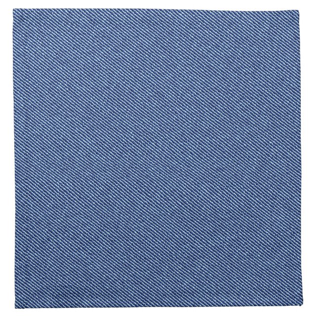 Cool Denim Blue Jeans Cloth Napkin (Front)