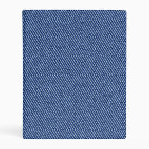 Cool Denim Blue Jeans Mini Binder