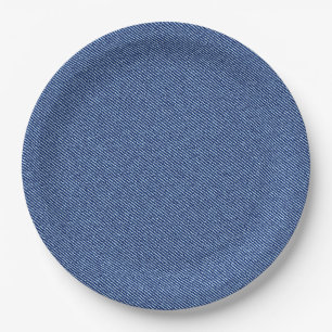 Cool Denim Blue Jeans Paper Plates