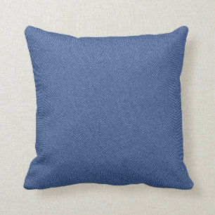 Cool Denim Blue Jeans Throw Pillow