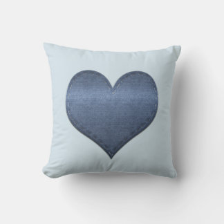 Cool Denim Look Throw Pillow