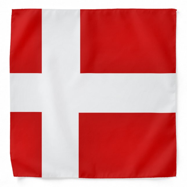 Cool Denmark Flag Fashion Bandana (Front)
