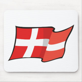 Cool Denmark Flag Mouse Pad