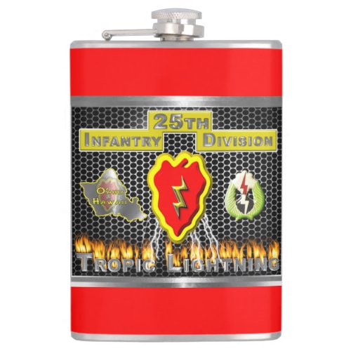 Cool Design 25th Infantry Division Flask