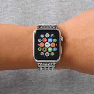 Cool design cross-stitch seamless Pattern Apple Watch Band
