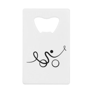 Cool design for cyclists credit card bottle opener