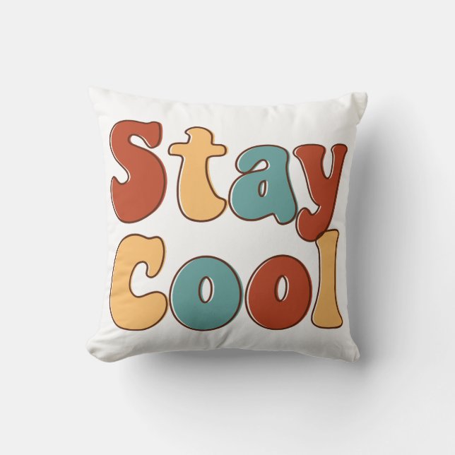 Cool design throw pillow (Front)