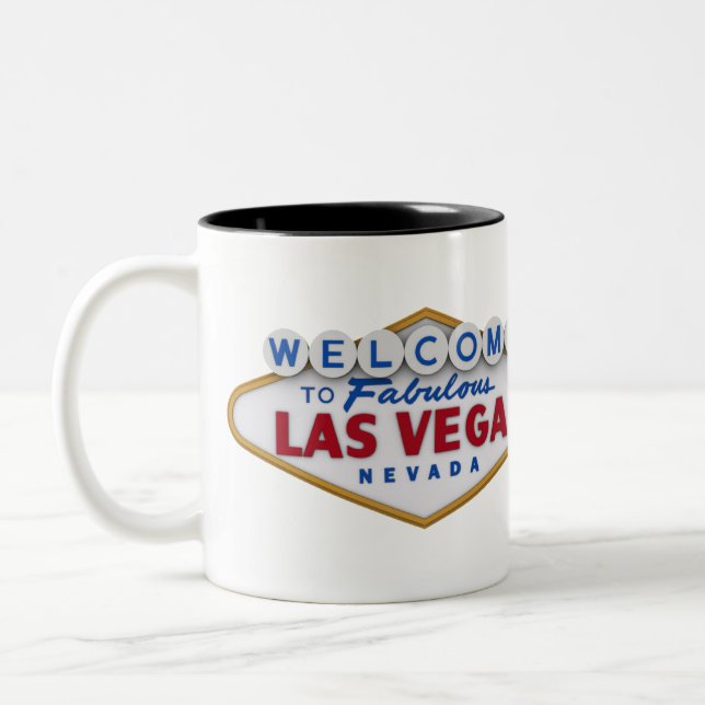 cool designer mug welcome to las vegas (Left)