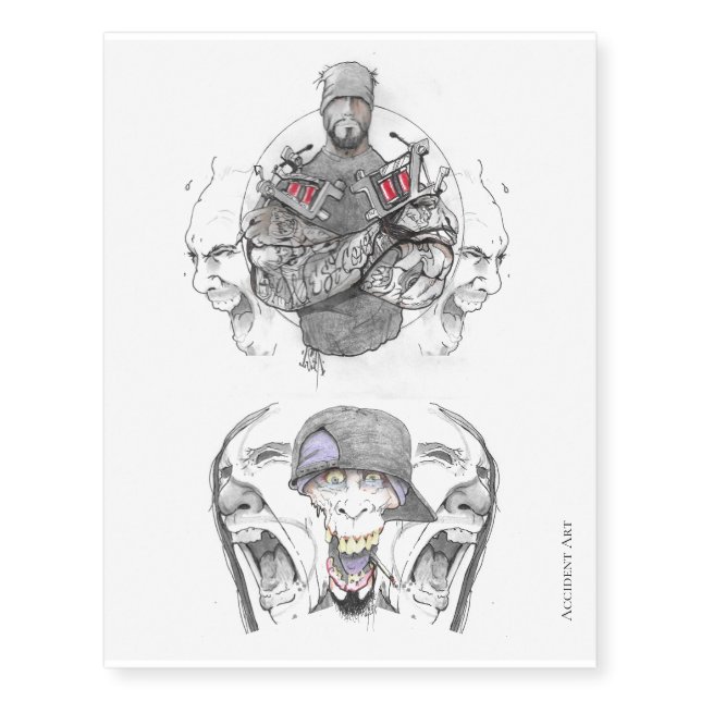 Cool designs temporary tattoos (Front)