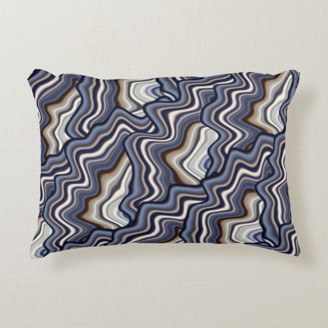 COOL Digital Graphic Abstract Pattern Accent Pillow (Front)