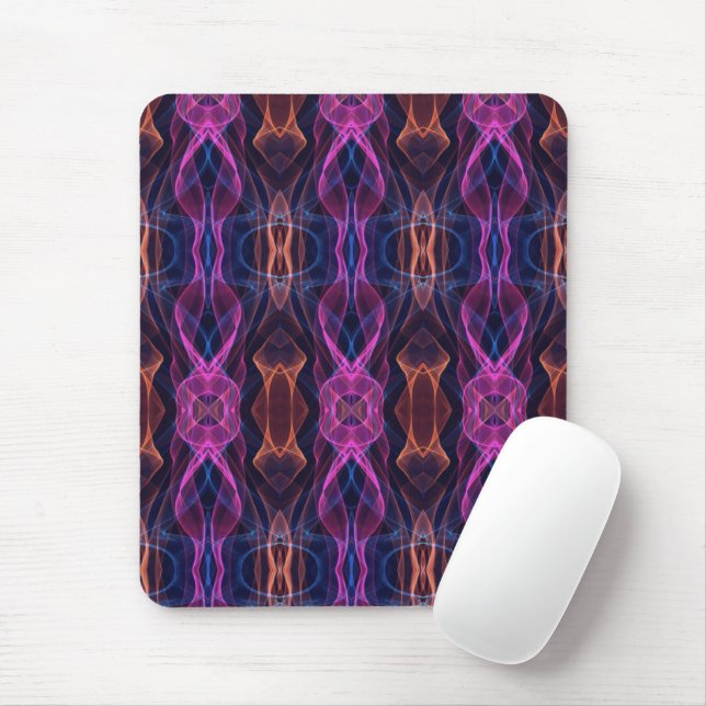 Cool Digital Multicolored Pattern  Mouse Pad (With Mouse)