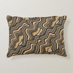 COOL Digital Rock Formation Accent Pillow