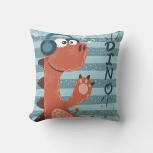Cool Dino Throw Pillow