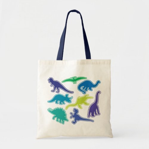 Cool Dinosaur Bag _ Purple Green  Blue