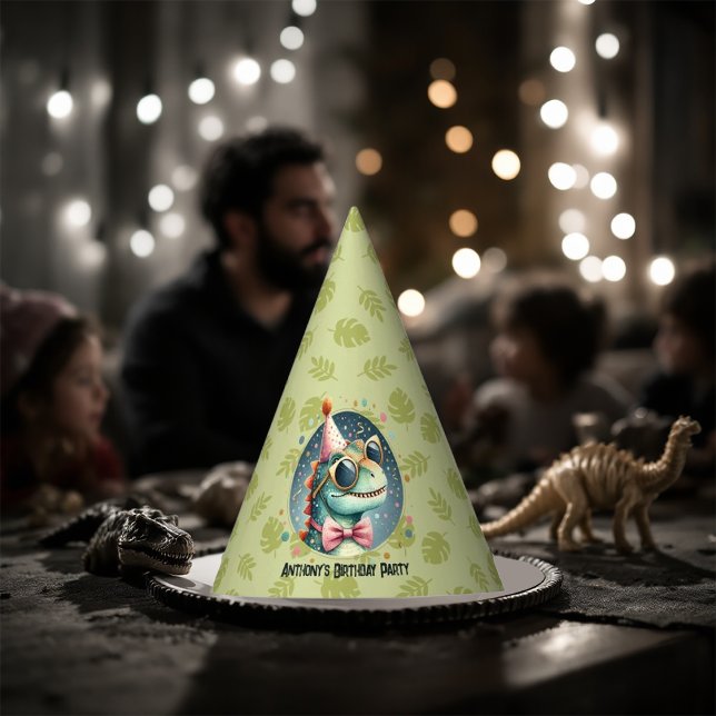 Cool Dinosaur Birthday Party Party Hat (Cool Dinosaur Birthday Party Party Hat)