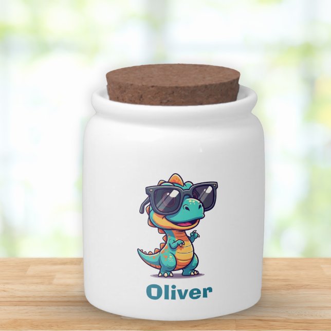 Cool Dinosaur with Sunglasses Candy Jar (Creator Uploaded)