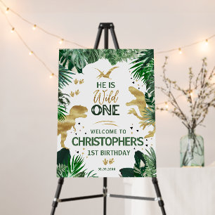 Cool Dinosaurs Birthday Party Welcome Foam Board