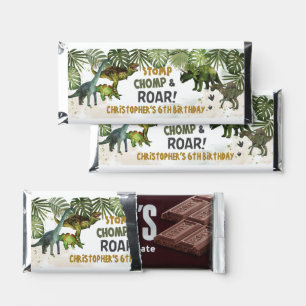 Cool Dinosaurs Jurassic Boy Birthday Party Candy Hershey Bar Favors