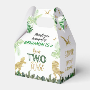 Cool Dinosaurs Jurassic Boy Birthday Party Favor Boxes