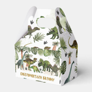Cool Dinosaurs Jurassic Boy Birthday Party Favor Boxes
