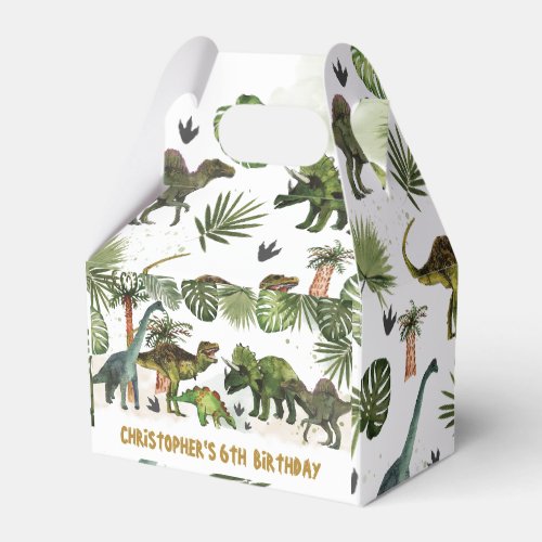  Cool Dinosaurs Jurassic Boy Birthday Party Favor Boxes