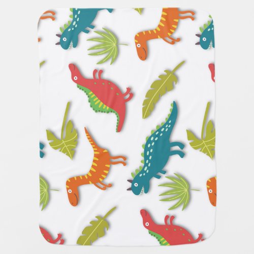 Cool Dinosaurs Pattern Baby Blanket