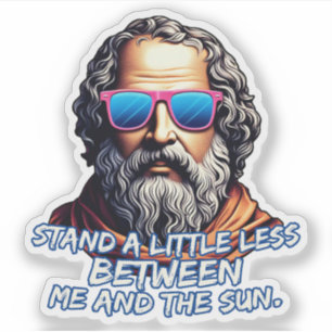 Cool Diogenes Quote Sticker