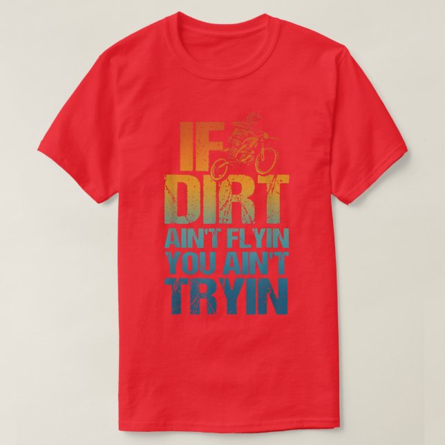 Cool Dirt Bike Art Men Women Motorcycle Racing Vin T-Shirt (Design Front)
