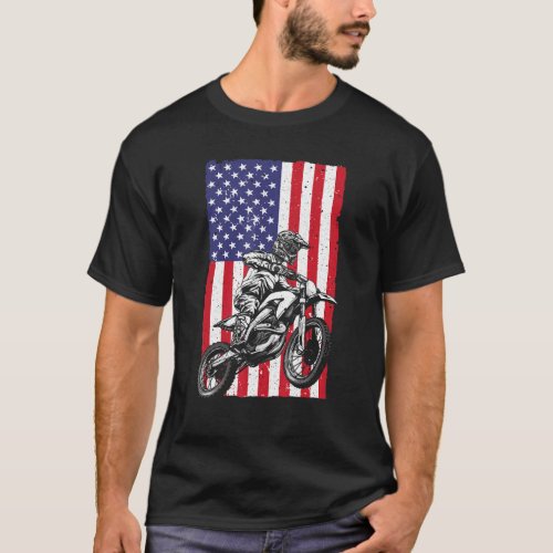 Cool Dirt Bike For Men Women Dirt Bike Motocross T_Shirt