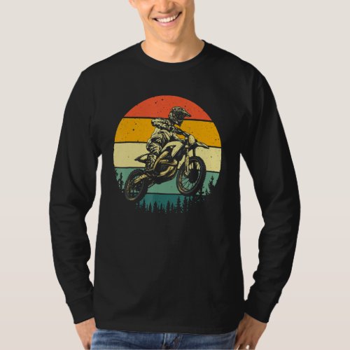 Cool Dirt Bike Men Women Motocross Vintage Motorcy T_Shirt