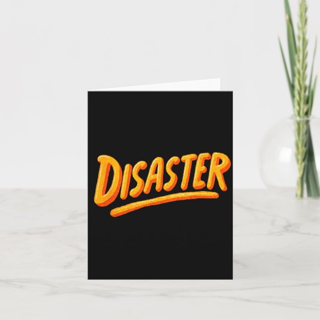 Cool Disaster Speech Emblem Card (Front)