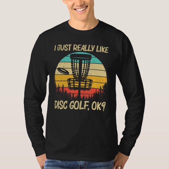 Cool Disc Golf For Men Women Disc Golf  Player T-Shirt (Front)
