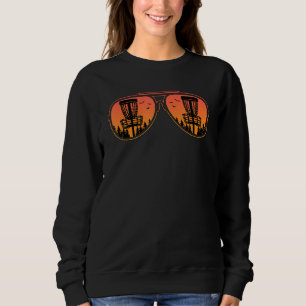 Cool Disc Golf Reflections Aviator Sunglasses Disc Sweatshirt